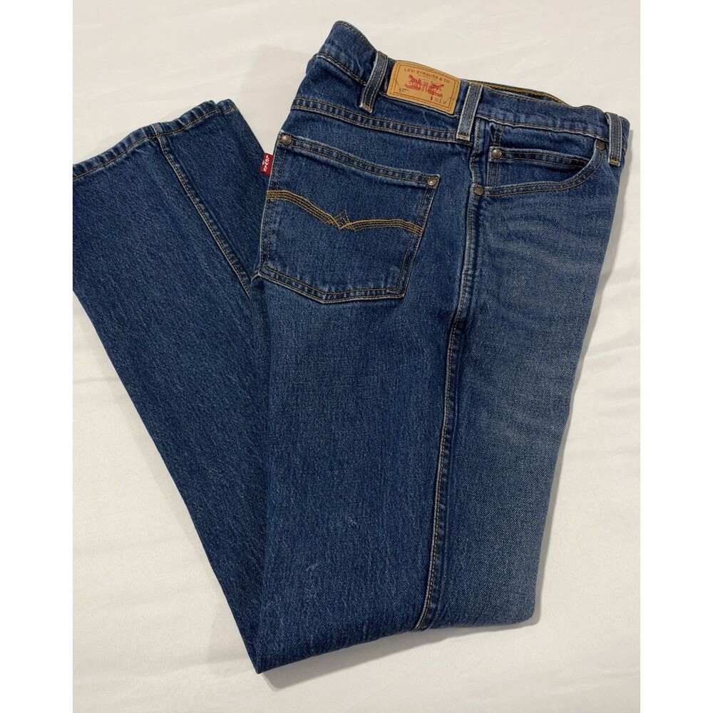 Levis 537 Men’s Western Bootcut Jeans Dark Wash Denim 30x34 (30x33) Cowboy Rodeo